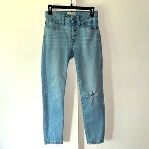 Madewell 9” High Rise Skinny Jeans, Size 25